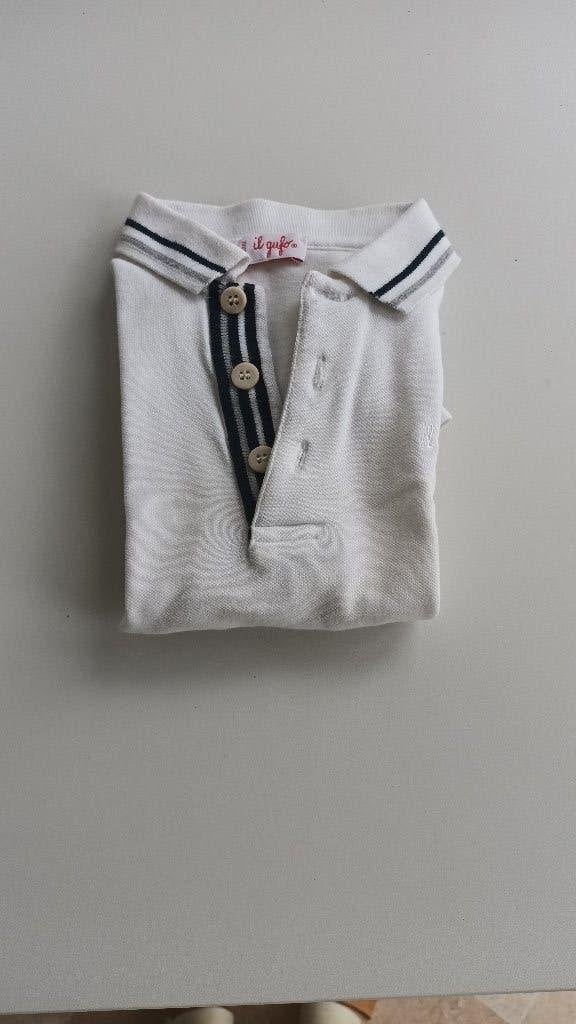 Polo - blanc - Taille 92, Garçon, Chemise ou À manches longues, Comme neuf, Il Gufo