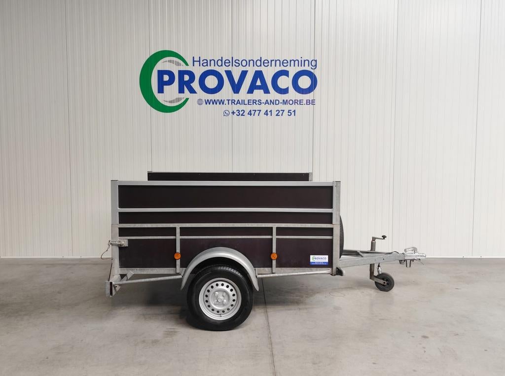 BW-TRAILERS 750kg • keuringsvrij • 125x200 • perfecte staat, Enlèvement