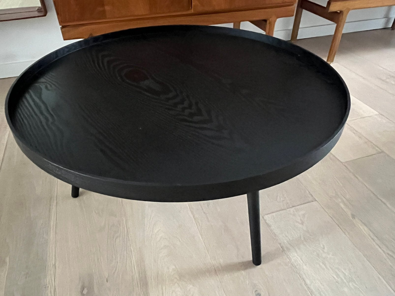 Salontafel / bijzettafel WOOOD zwart, Tuin en Terras, Vuurschalen, Ophalen, Zo goed als nieuw