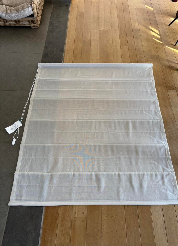 Kwantum: vouwgordijn beige, Maison & Meubles, Neuf, Beige, 100 à 150 cm, Inbetween stof gwen beige