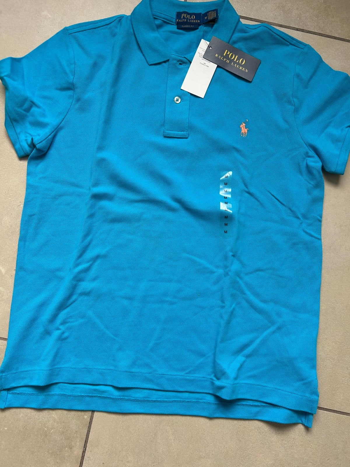 Ralph Lauren Blauwe polo maat M EU40/42, Kleding | Dames, T-shirts, Maat 38/40 (M), Blauw, Nieuw, Ophalen of Verzenden