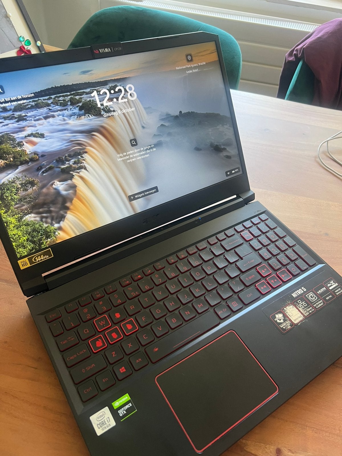 Acer Nitro 5 AN515-55 gaming laptop i7 10e Gen, Ophalen, Gebruikt, Met videokaart, 2 tot 3 Ghz