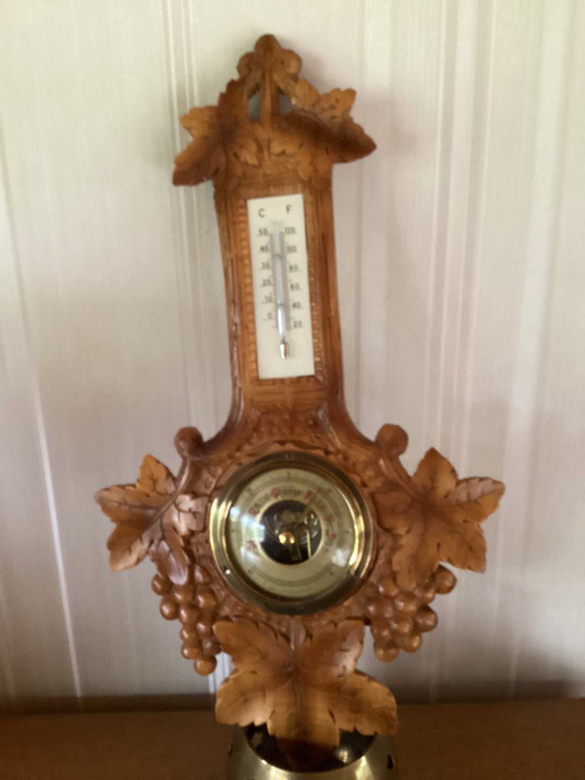 Houten thermométre, Enlèvement ou Envoi, Utilisé, Baromètre