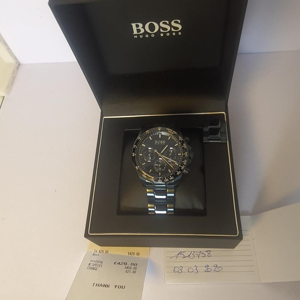 Montre Hugo Boss Hero Sport 1513758 bleu nuit authentique, Ophalen, Staal, Staal