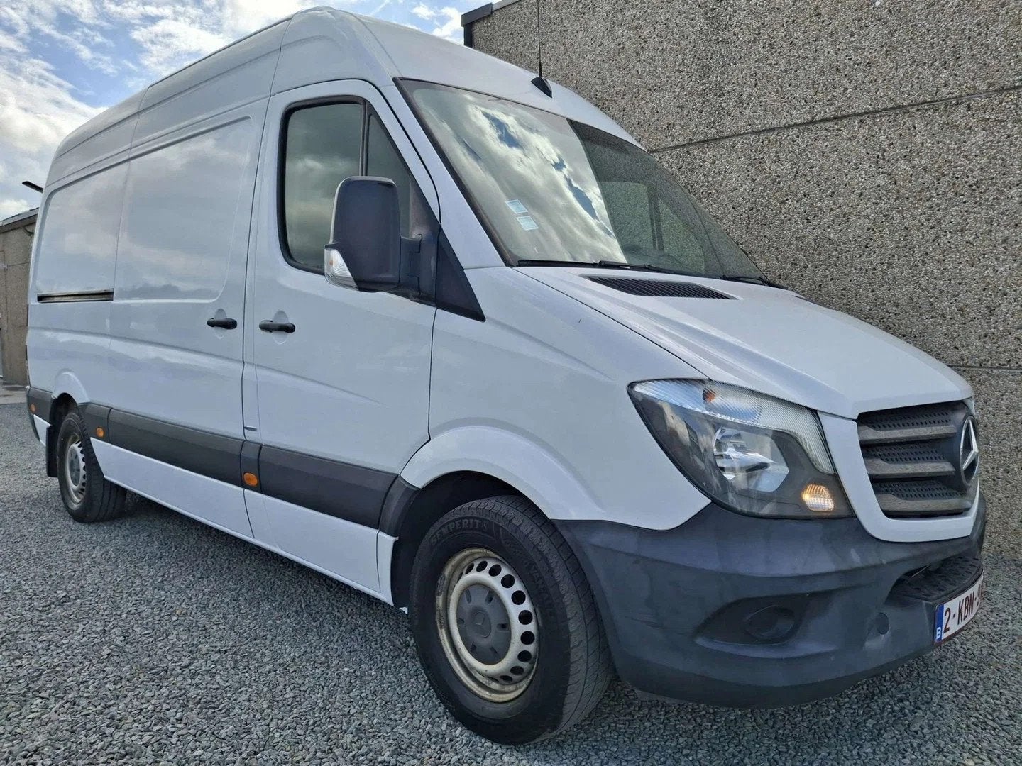Mercedes-Benz Sprinter 314 (bj 2017), Gebruikt, Euro 6, 4 cilinders, Wit