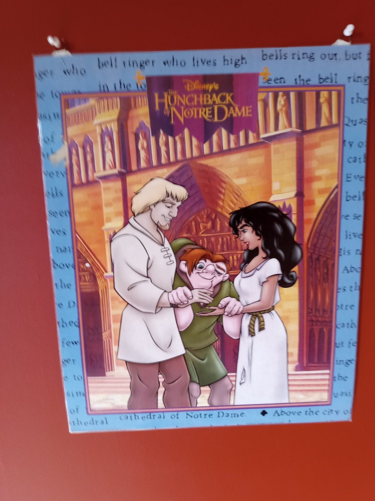 poster casimodo 40 cm  sur 50cm1997vint Walt Disney studios, CD & DVD, Enlèvement ou Envoi, Polonais, Français, Édition spéciale