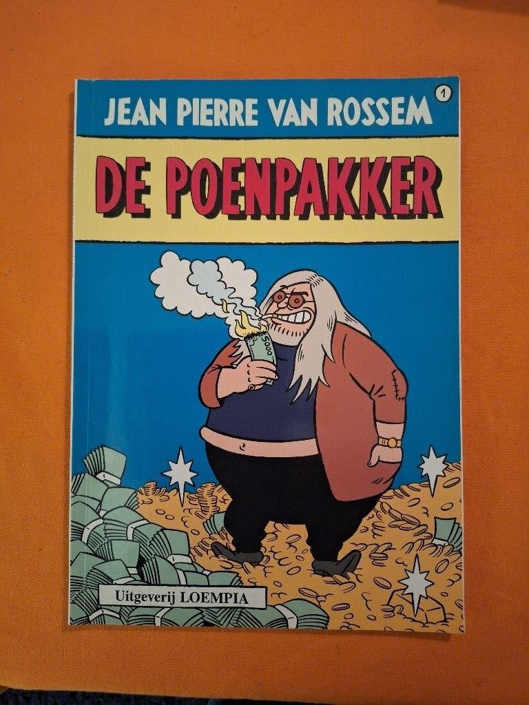 Jean-Pierre Van Rossem 1: de poenpakker, Eén stripboek, Ophalen, Zo goed als nieuw