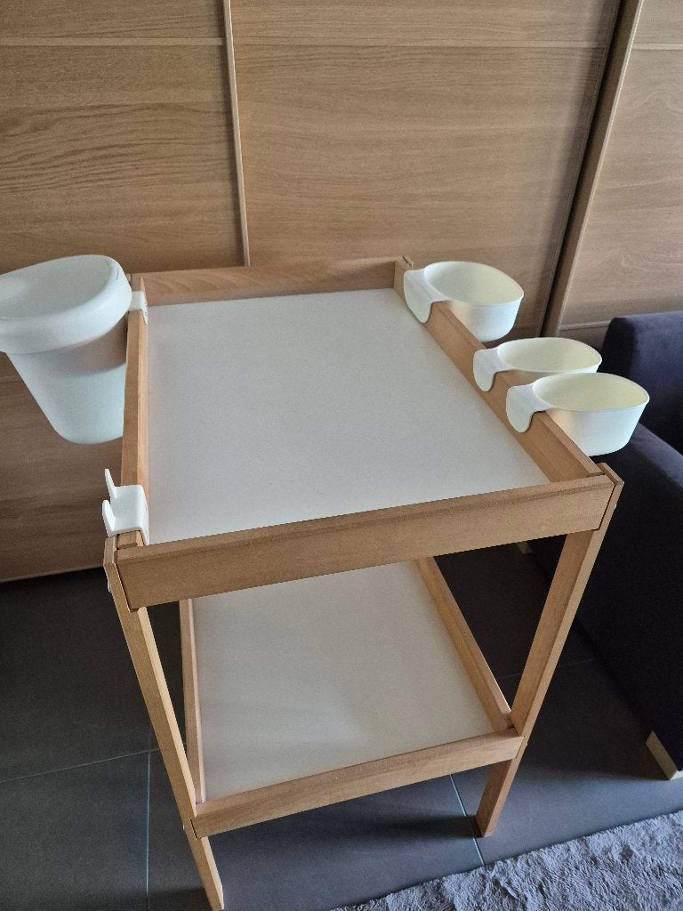 Luiertafel Ikea inclusief opbergmanden, Kinderen en Baby's, Ophalen, Zo goed als nieuw