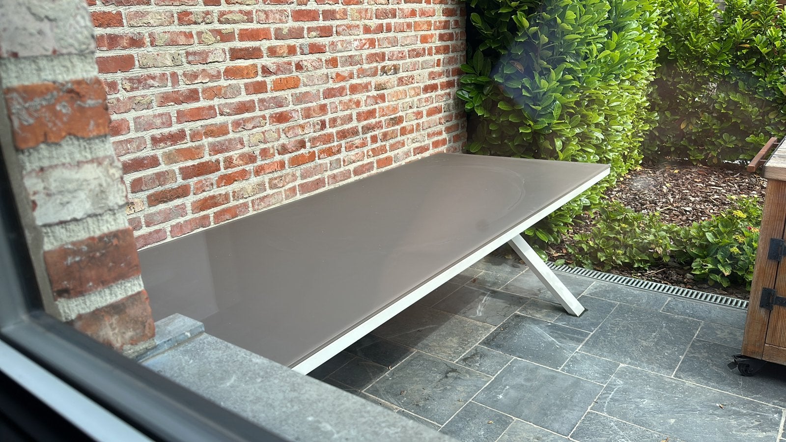 Tuintafel met 6 stoelen, Ophalen, Zo goed als nieuw