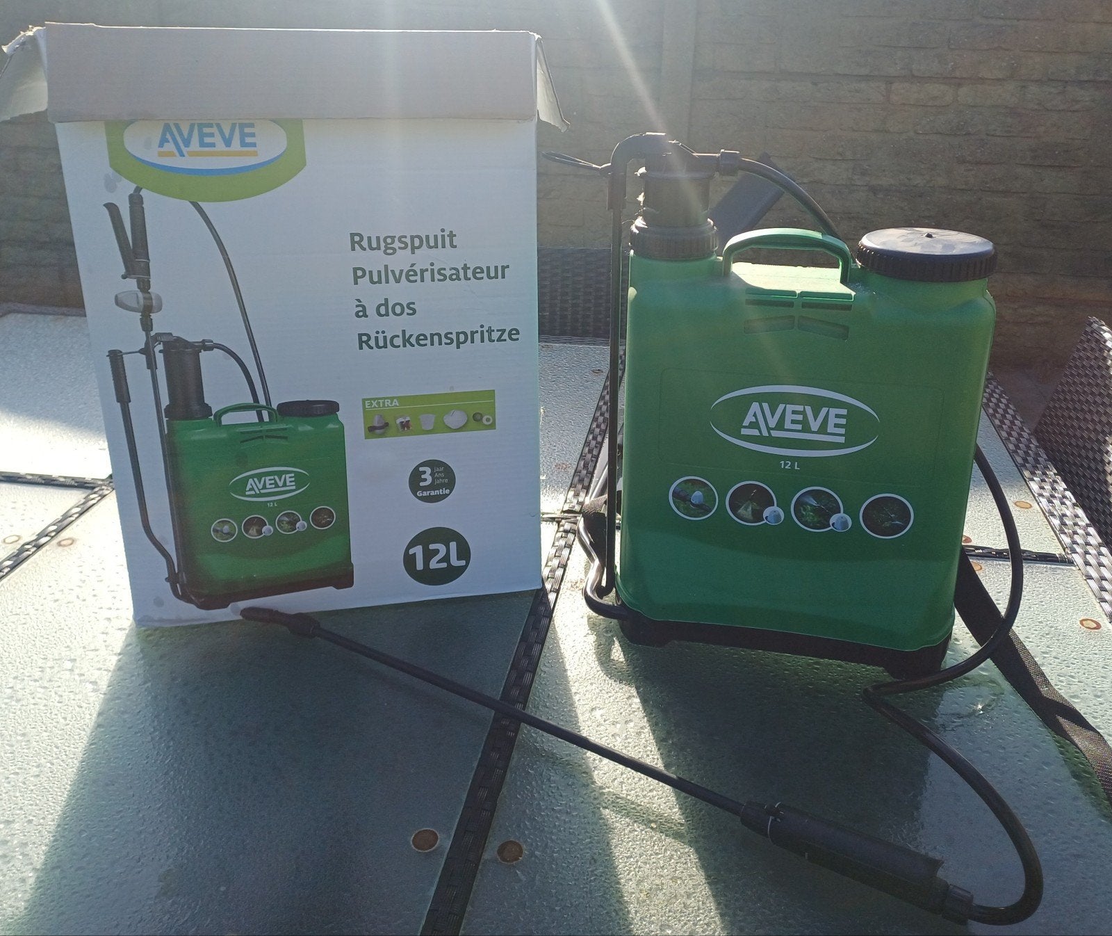 Pulvérisateur à dos aveve 12 litres, Jardin & Terrasse, Enlèvement, Comme neuf, Répression des mauvaises herbes