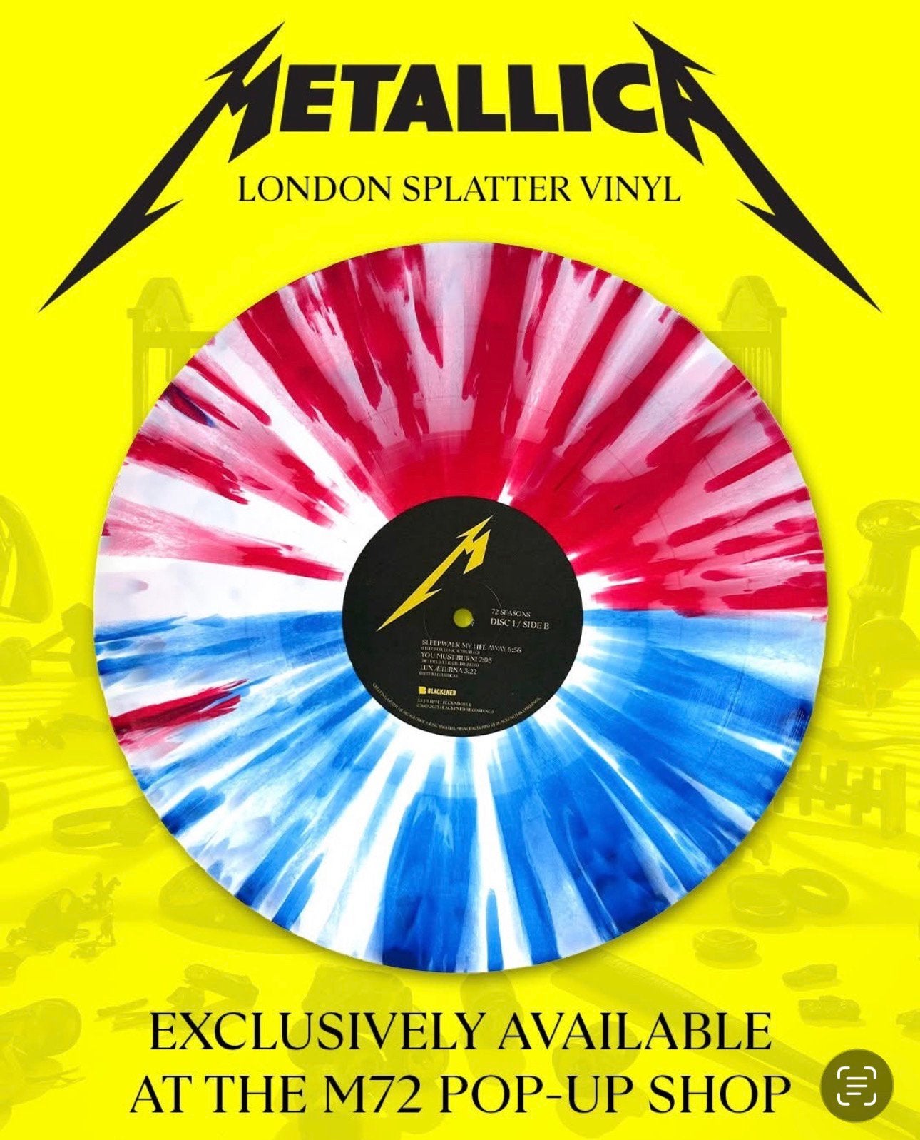Metallica London splatter M72 - sealed, Ophalen of Verzenden, Nieuw in verpakking, LP