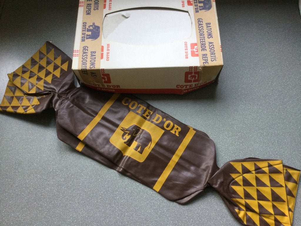 Vintage Chocotoff Côte d’Or bal reclame, Ophalen of Verzenden, Zo goed als nieuw, Gebruiksvoorwerp
