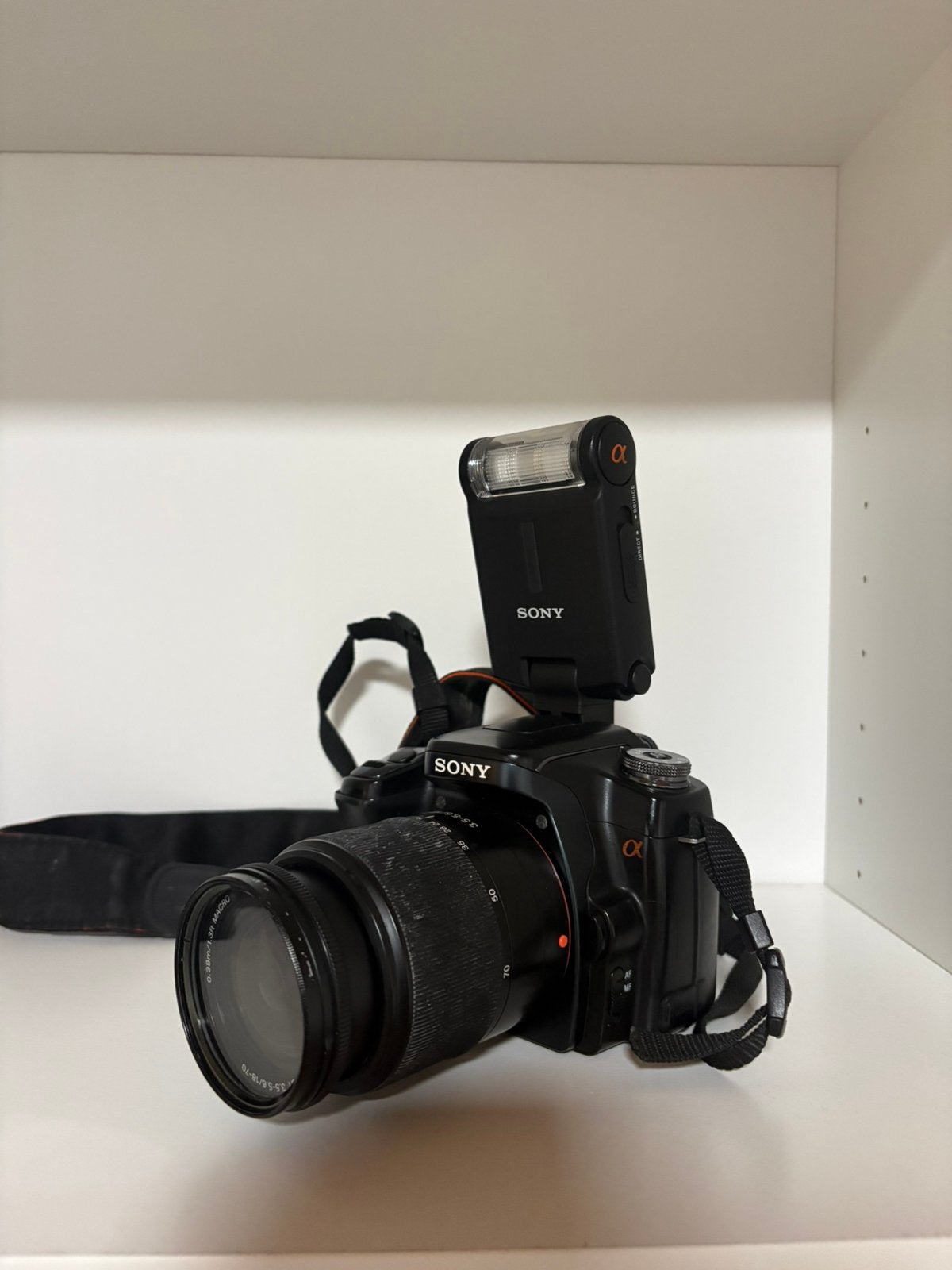 Sony Alpha 100 Appareil photo reflex avec objectif flash, Ophalen, Fototoestel