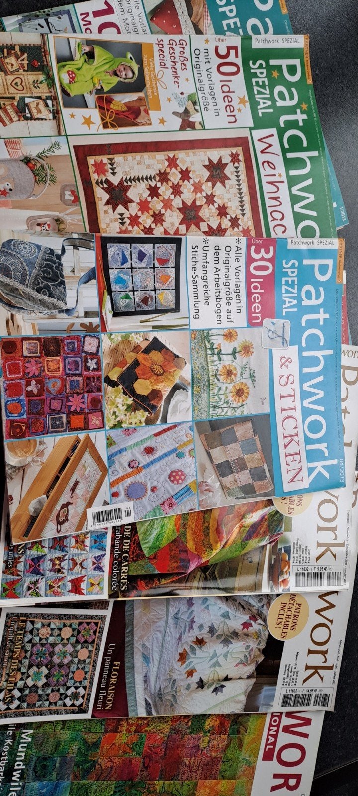 15 patchwork boeken met alle patronen inbegrepen, Ophalen of Verzenden, Gebruikt