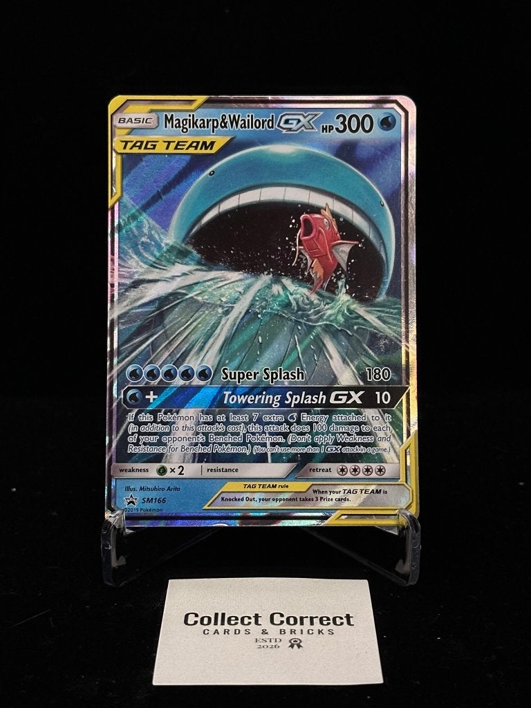 Pokémon TCG - Magikarp & Wailord GX, Ophalen of Verzenden, Zo goed als nieuw, Losse kaart
