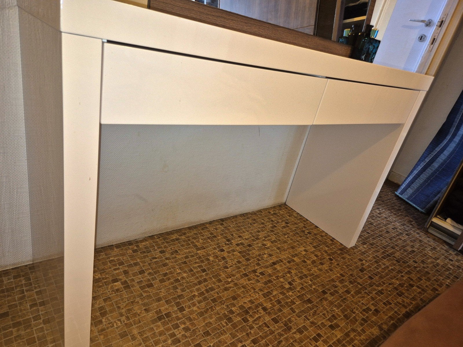Toilettafel, wit, 120x41 cm, Huis en Inrichting, Ophalen, Wit