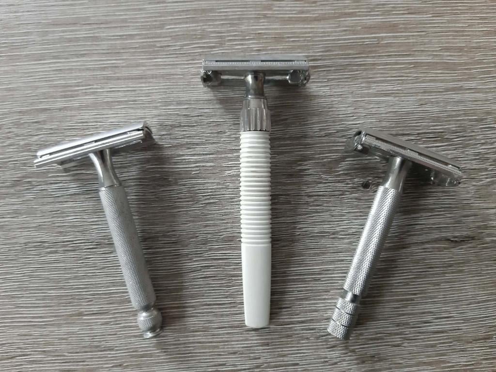 Set van 3 scheermesjes       A1, Ophalen of Verzenden