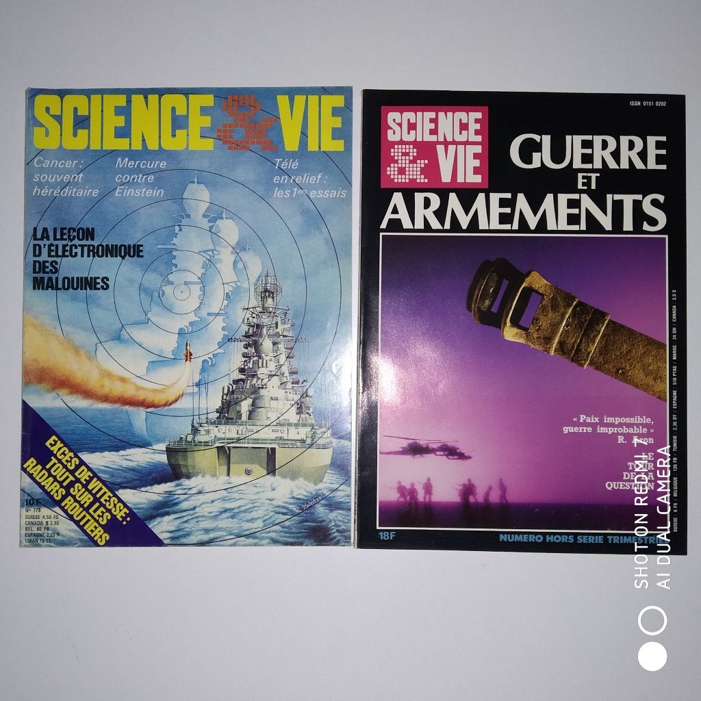 SCIENCE & VIE 778 (7/82) + 157 (12/86), Livres, Enlèvement ou Envoi, Utilisé, Autres sciences