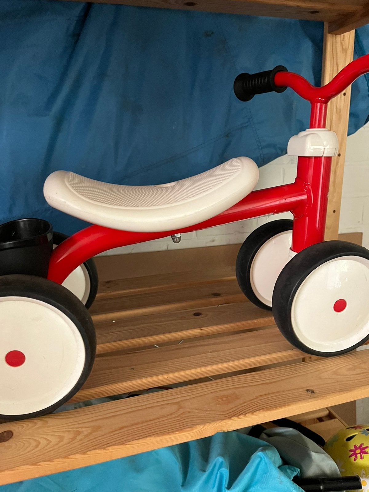Smoby loopfiets - Rookie Balance - rood/wit, Ophalen, Zo goed als nieuw