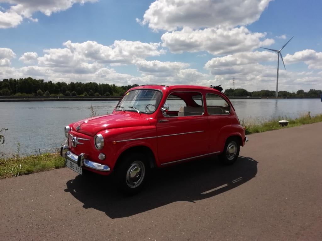 Seat 600 D Cabriolet 1966, Auto's, Voorwielaandrijving, 4 zetels, 750 cc, Cabriolet