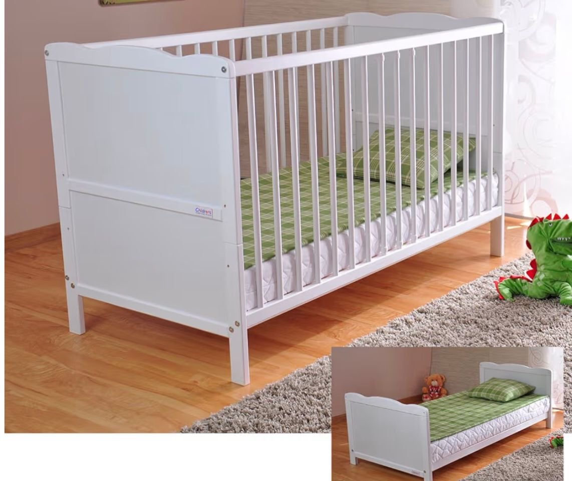 Lit bebe convertible 120 x 60 cosleeping, Enfants & Bébés, Enlèvement ou Envoi, Comme neuf, Matelas