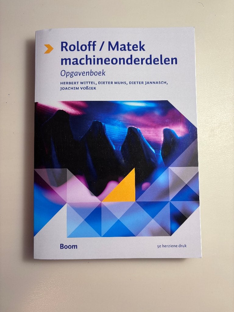 Roloff-Matek Machineonderdelen, Opgavenboek 5de druk, Nieuw, Ophalen of Verzenden, Werktuigbouwkunde, Herbert Wittel