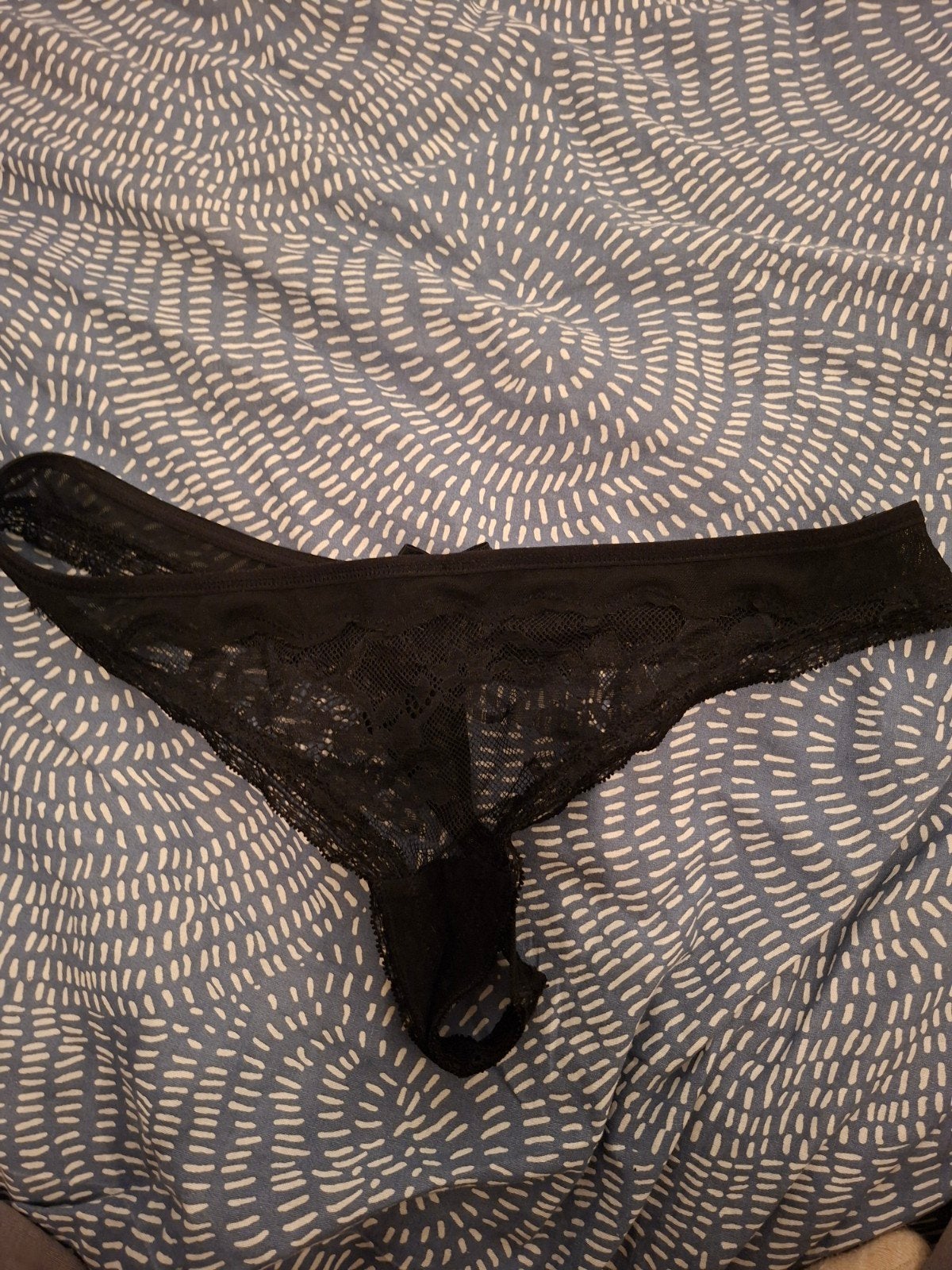 zwarte string, Kleding | Dames, Ondergoed en Lingerie, Ophalen of Verzenden, String