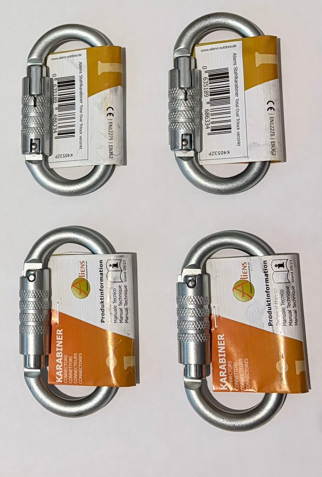 Nieuwe Aliens Stalen Karabijnhaak Oval Trilock (K4053ZP), Ophalen of Verzenden, Nieuw, Klimsport-accessoire