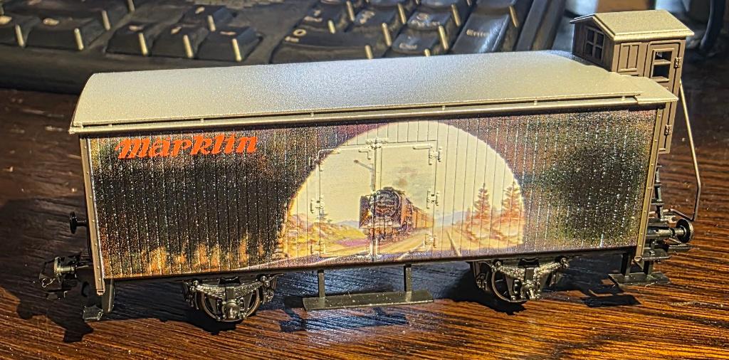 3420. H0 Märklin overdekte auto met doos., Hobby en Vrije tijd, Ophalen of Verzenden, Nieuw, Wagon, Märklin