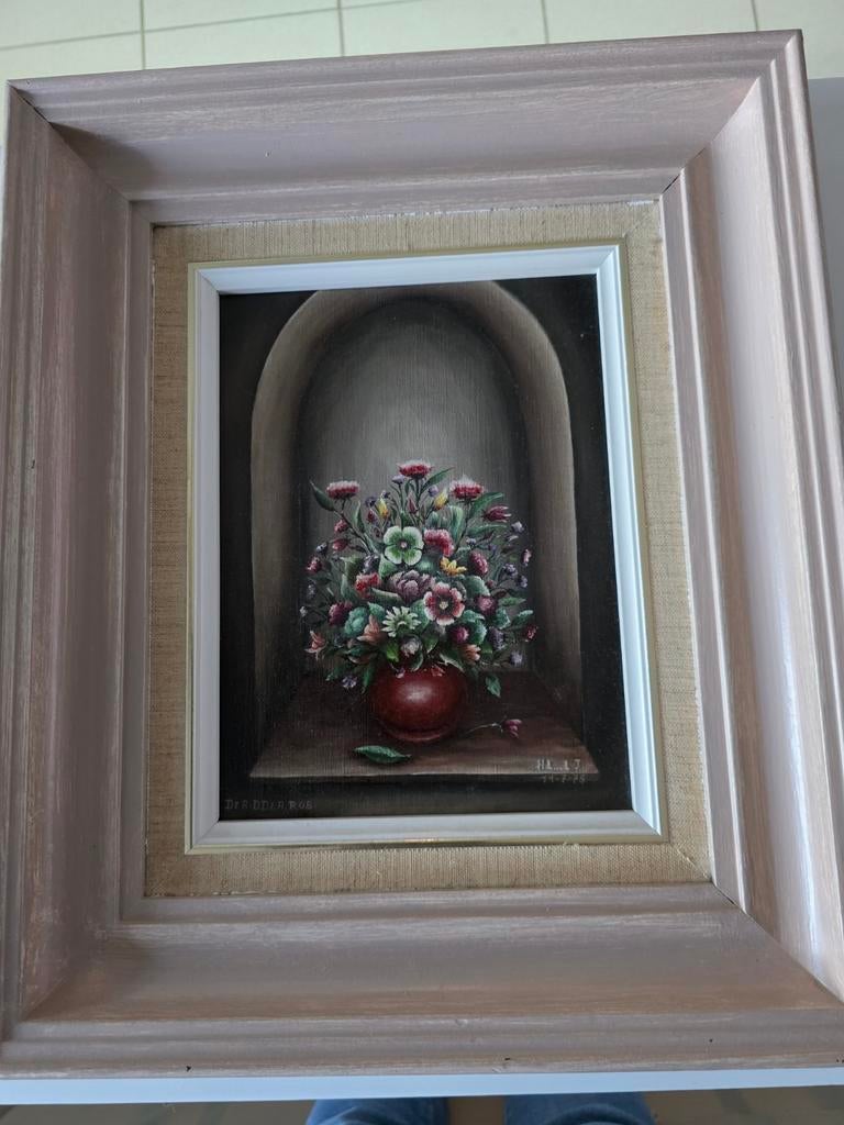 Stillevenschilderij met handtekening van de kunstenaar., Antiek en Kunst, Kunst | Schilderijen | Klassiek, Ophalen