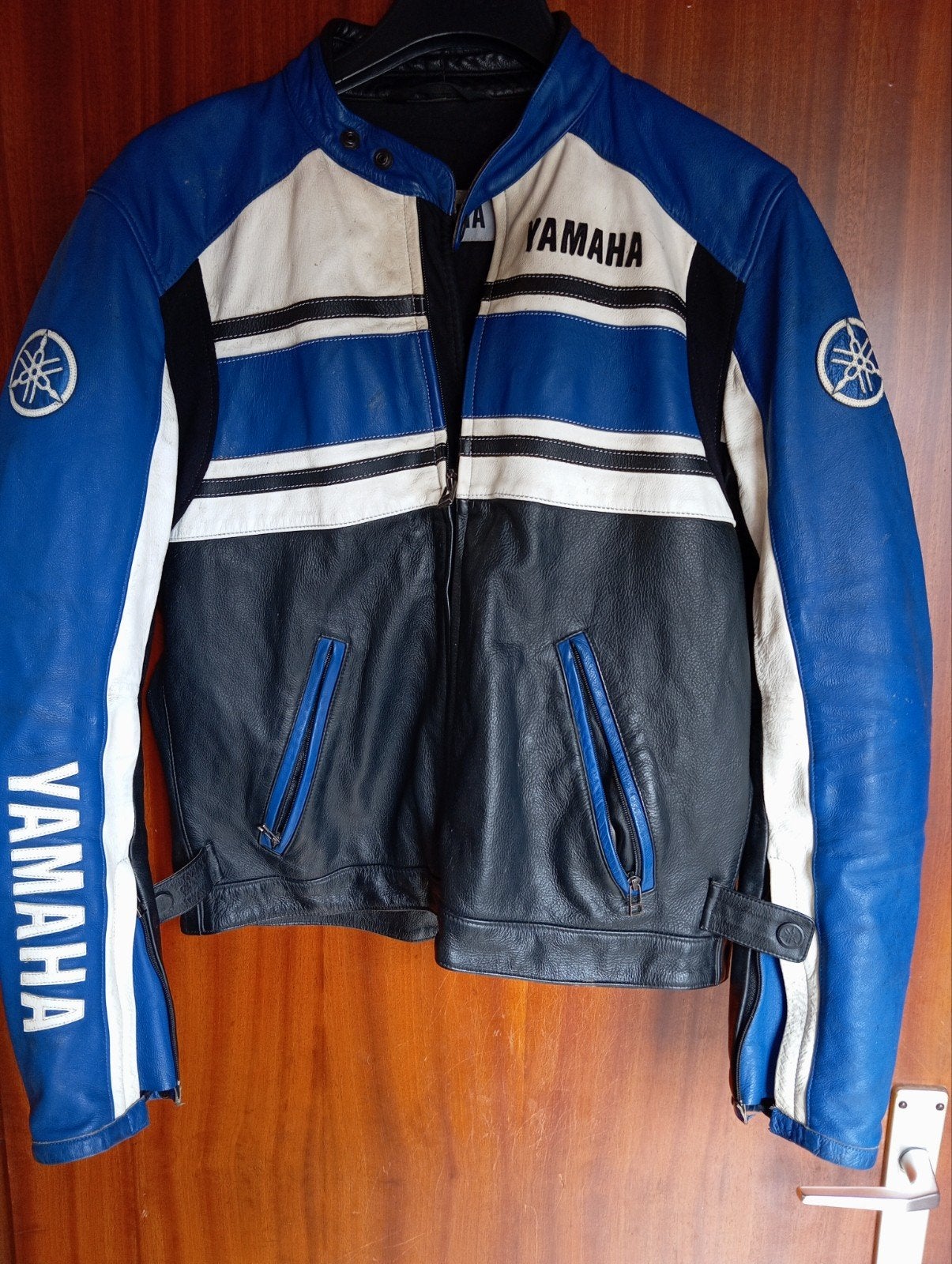 moto vest leder yamaha maat 52, Motoren, Ophalen, Heren, Jas | leer