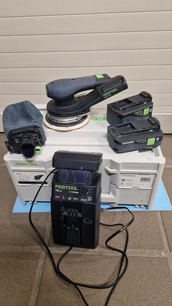 Festool etsc 2 150 accu schuurmachine met led, Doe-het-zelf en Bouw, Ophalen of Verzenden