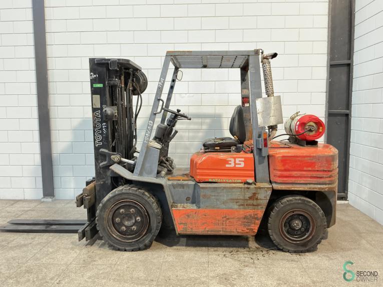 Heftrucks LPG Toyota 02-5FG35 1996 Triplex, Zakelijke goederen, Machines en Bouw | Heftrucks en Intern transport, Heftruck, LPG