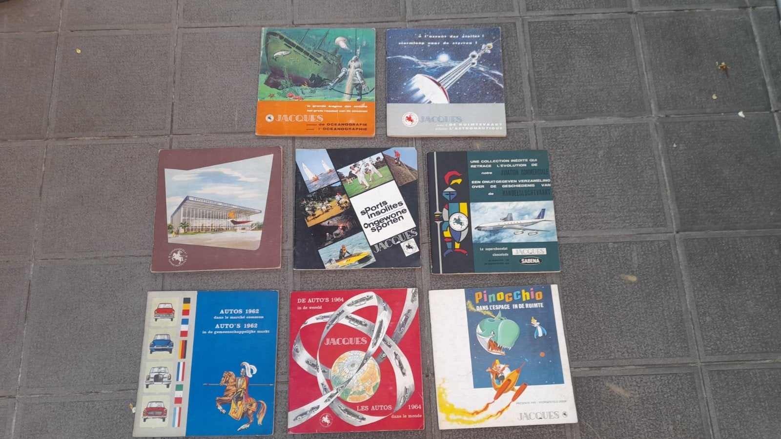 7 Plaatjesalbums van Jacques in pakket., Ophalen, Gelezen, Plaatjesalbum