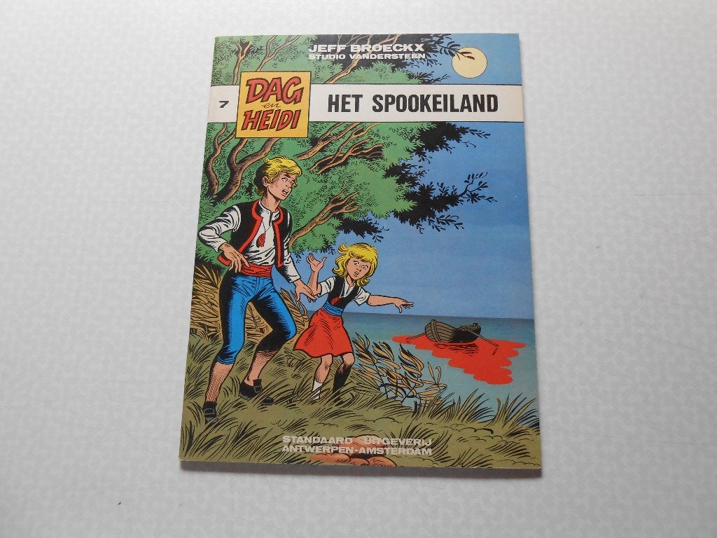 Dag en Heidi 7 Het spookeiland 1982 1 ste druk., Neuf, Enlèvement ou Envoi, Une BD, Jeff Broeckx