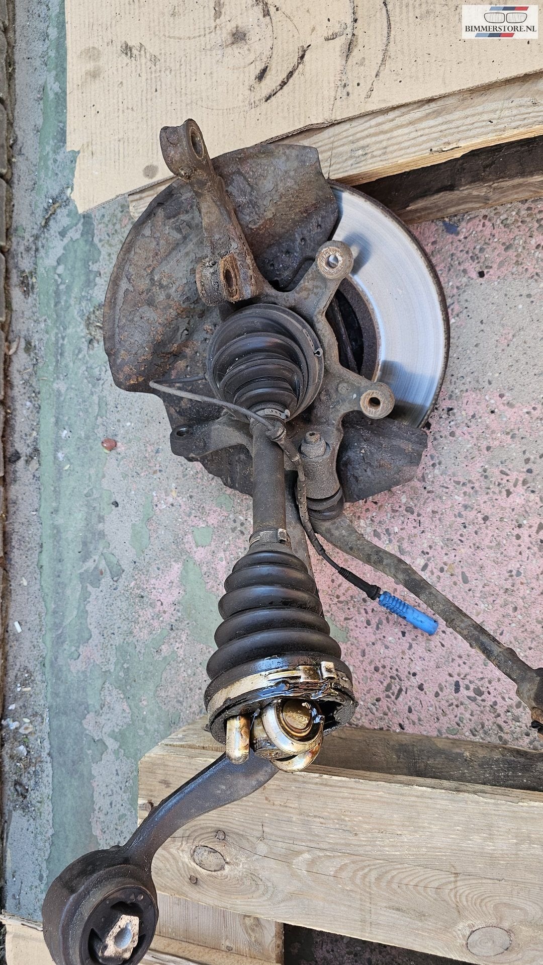 Fusee rechts met draagarmen BMW X5 serie E53 31216761576 676, -, Utilisé, -, Enlèvement ou Envoi