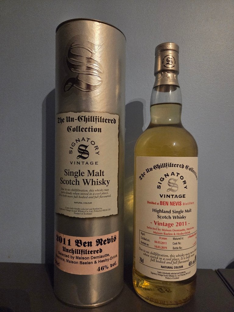 Ben Nevis Signatory Vintage whisky van 8 jaar, Ophalen of Verzenden