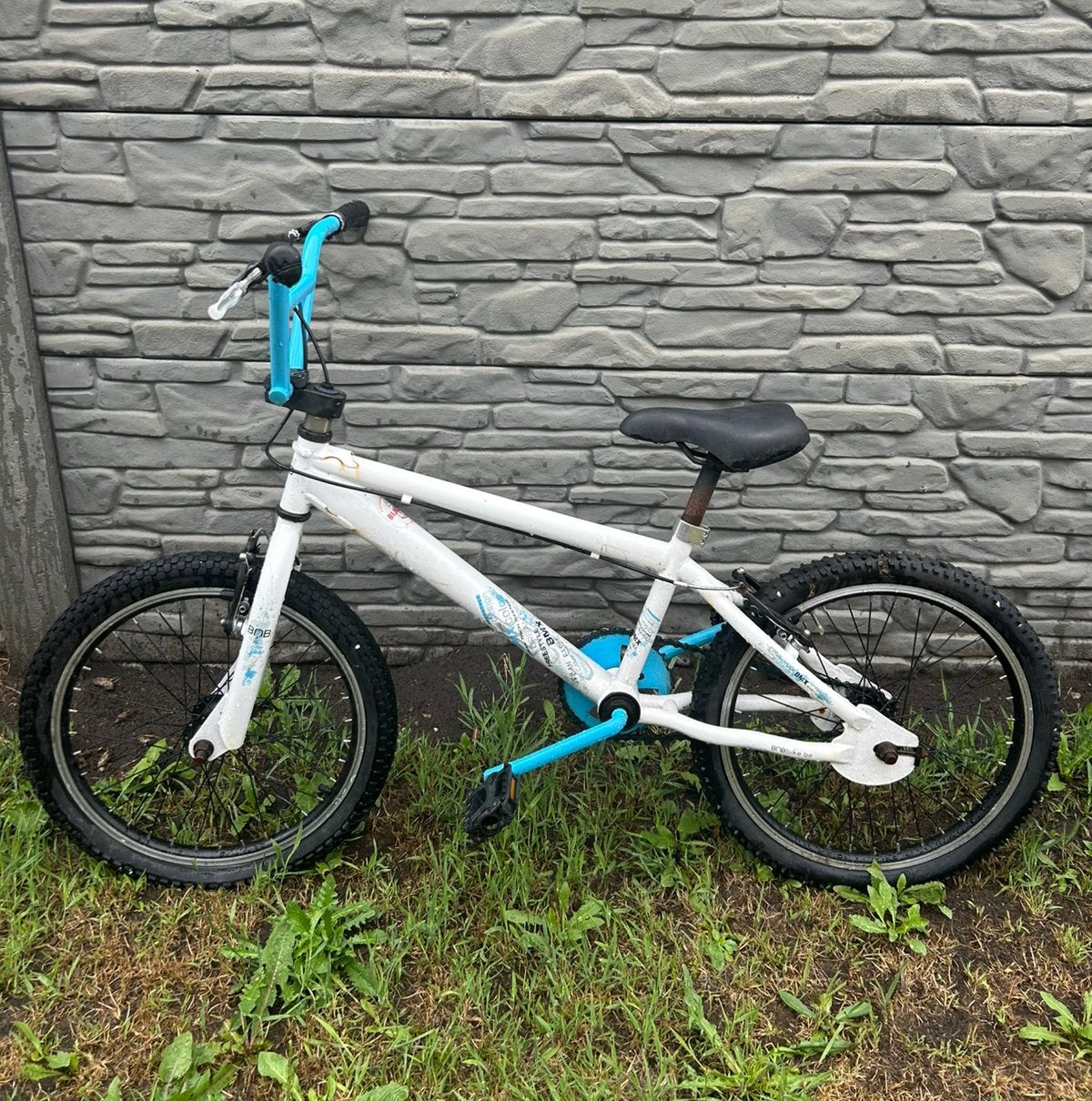 BNB Bike BMX fiets 20 inch wit/blauw, Enlèvement, Utilisé, 20 à 24 pouces