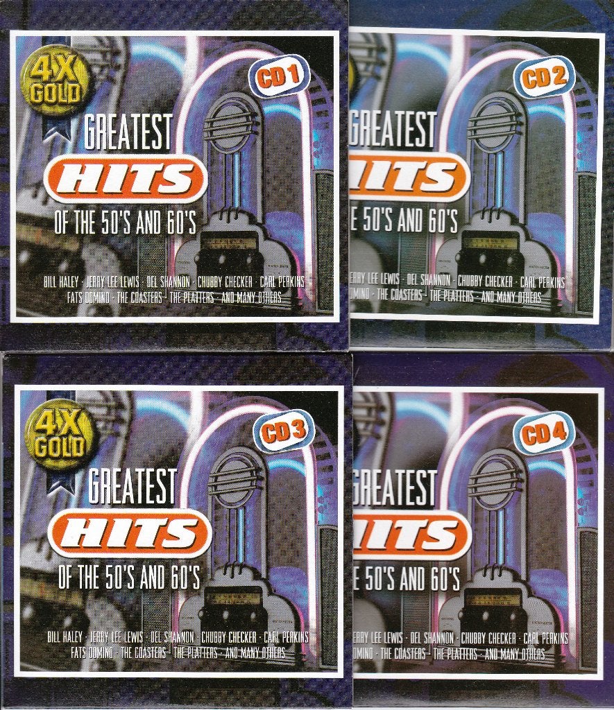 4x Gold: Greatest hits of the 50's & 60's, CD & DVD, CD | Compilations, Envoi, Pop