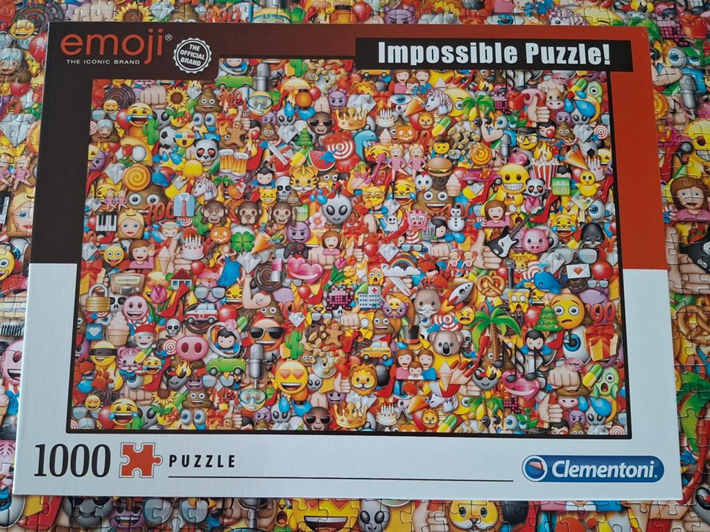 Emoji puzzel - Clementoni - 1000 stukjes, Hobby & Loisirs créatifs, Sport cérébral & Puzzles, Enlèvement, 500 à 1500 pièces, Comme neuf