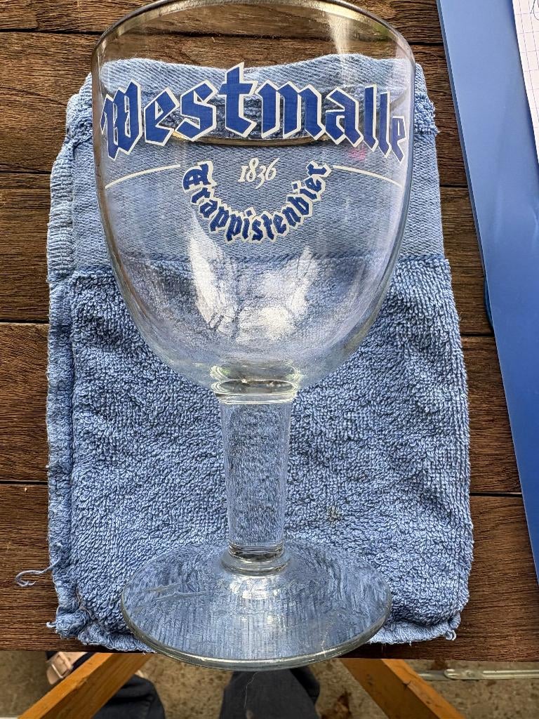 Westmalle - Trappistenbier, Verzamelen, Biermerken, Gebruikt, Glas of Glazen, Overige merken, Ophalen of Verzenden