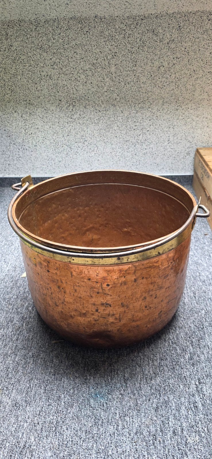 Prachtige Antieke Koperen Ketel  – Robuust & K, Antiek en Kunst, Ophalen, Koper
