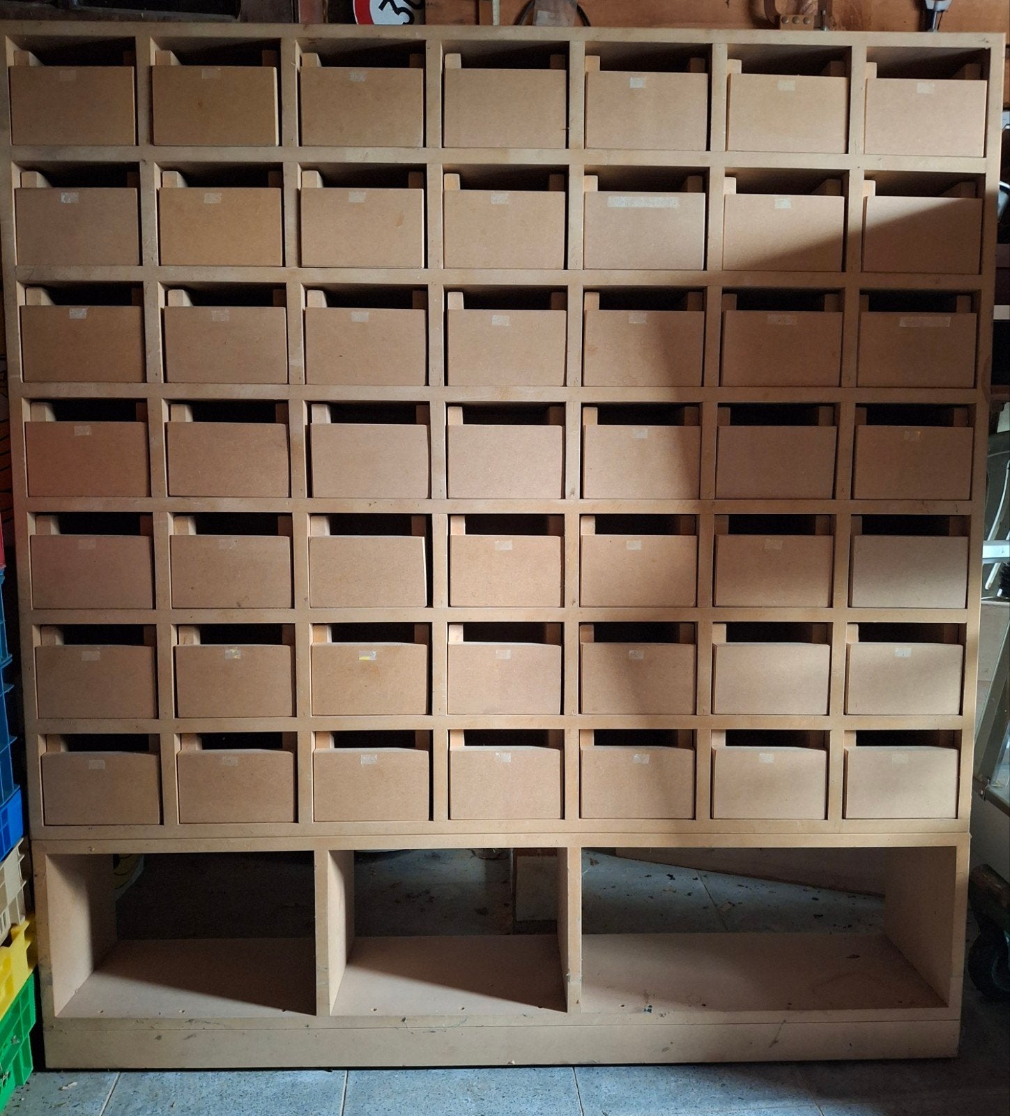 étagere à tiroir, Enlèvement
