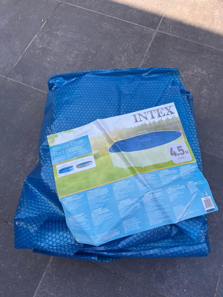 Intex Solar Zwembad Afdekzeil-Easy Set&Frame Zwembad Ø457cm, Jardin & Terrasse, Accessoires de piscine, Enlèvement, Comme neuf