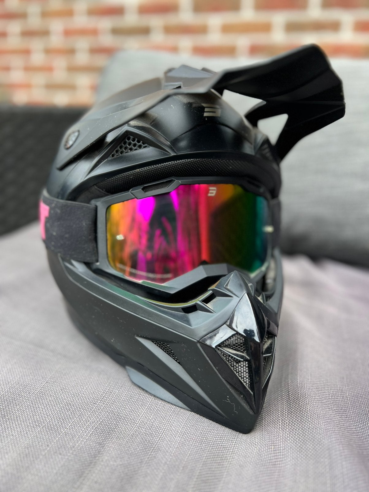 Shot crosshelm + bril, Motoren, Kleding | Motorhelmen, Offroadhelm, S, Dames, Tweedehands