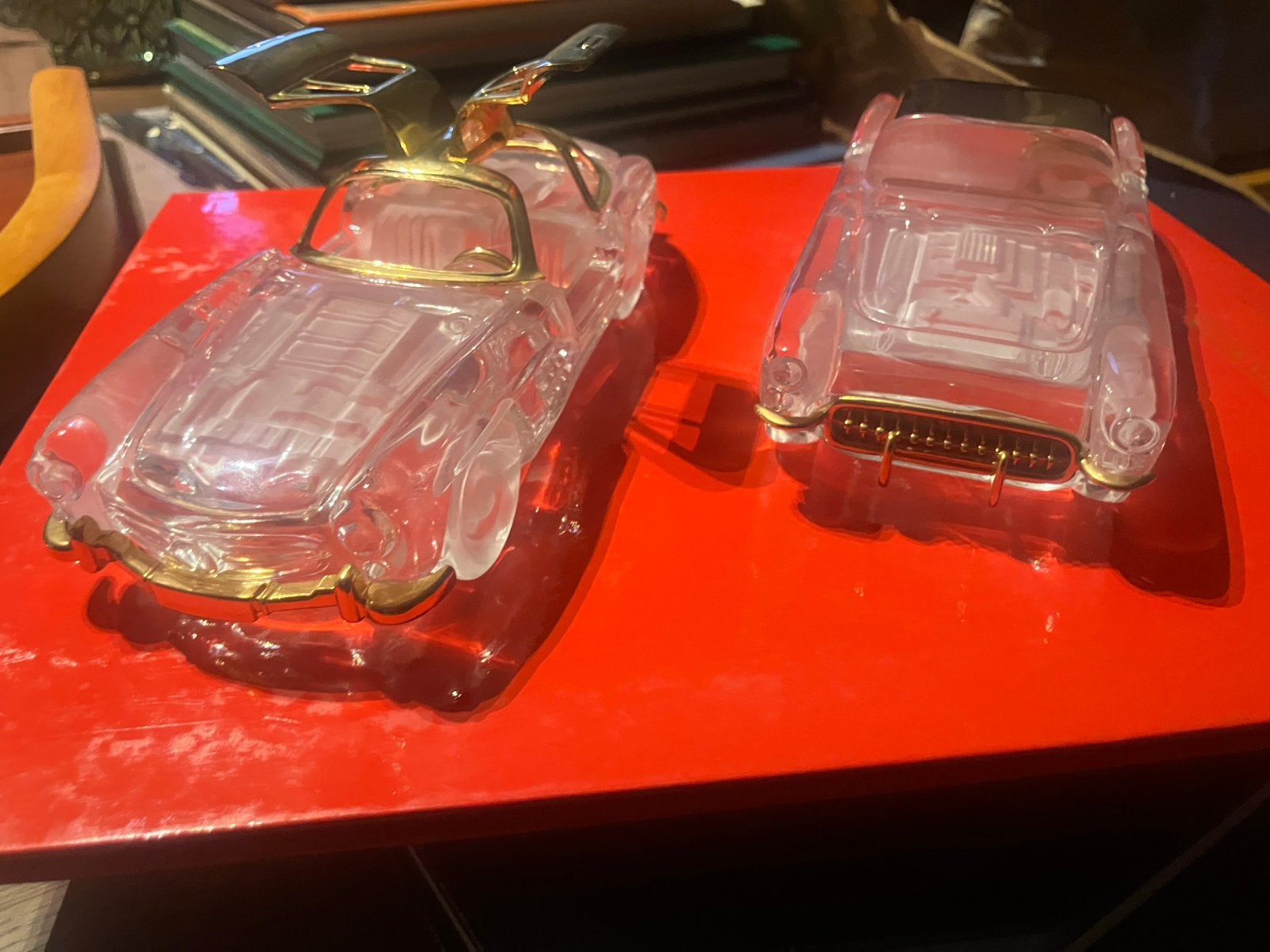 Franklin mint loodkristal met vergulde accenten, Ophalen of Verzenden, Zo goed als nieuw, Auto