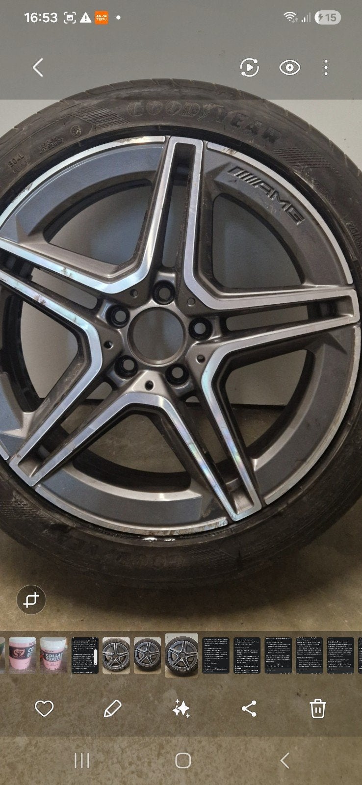 Te koop 2 original AMG velgen van A klasse 2022, Auto-onderdelen, Banden en Velgen, Ophalen, Band(en)