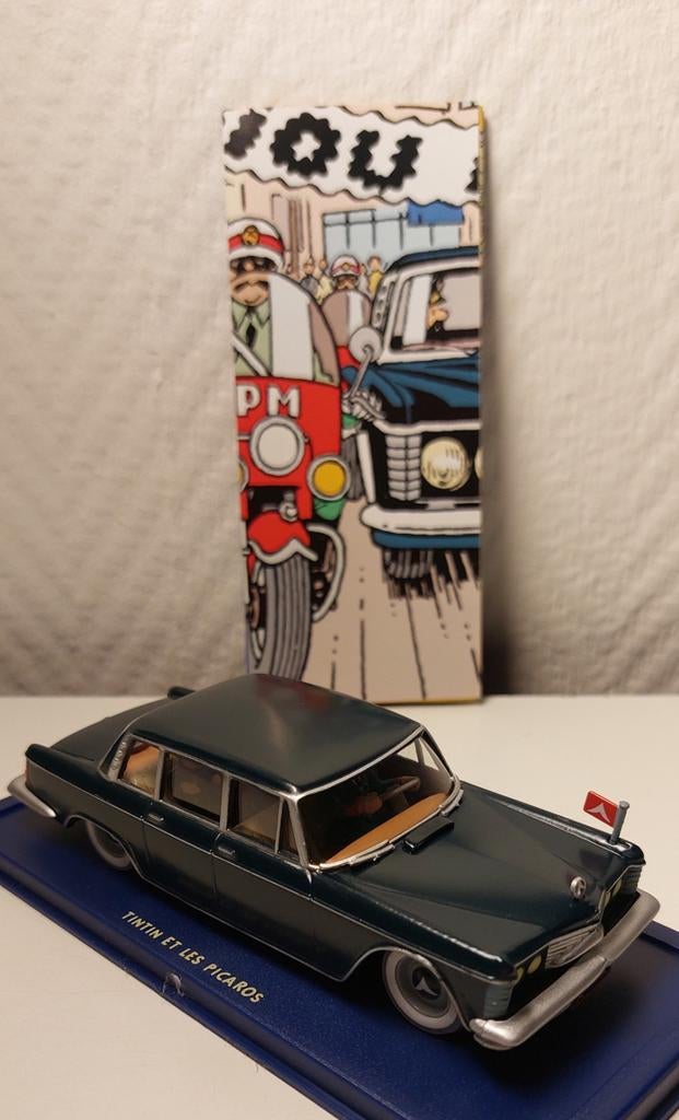 KUIFJE Atlas auto 1/43 'De regeringslimousine jaren 70', Ophalen of Verzenden, Kuifje, Gebruikt, Beeldje of Figuurtje