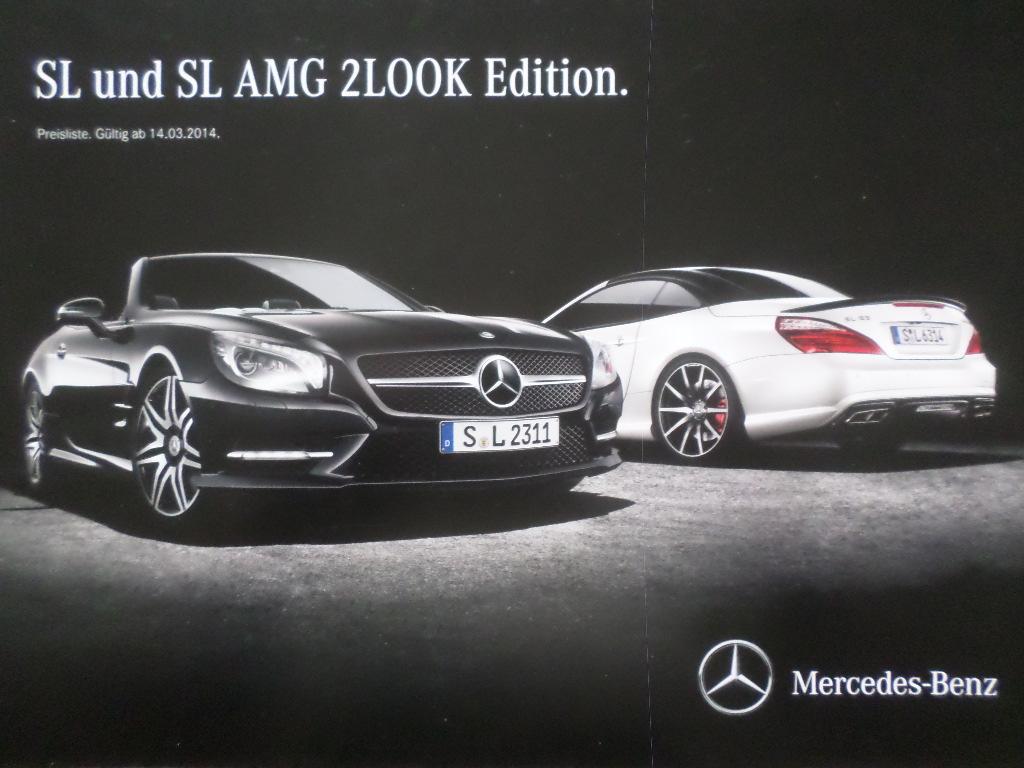 Mercedes SL & SL AMG 2Look Editie Brochure, Ophalen of Verzenden, Mercedes