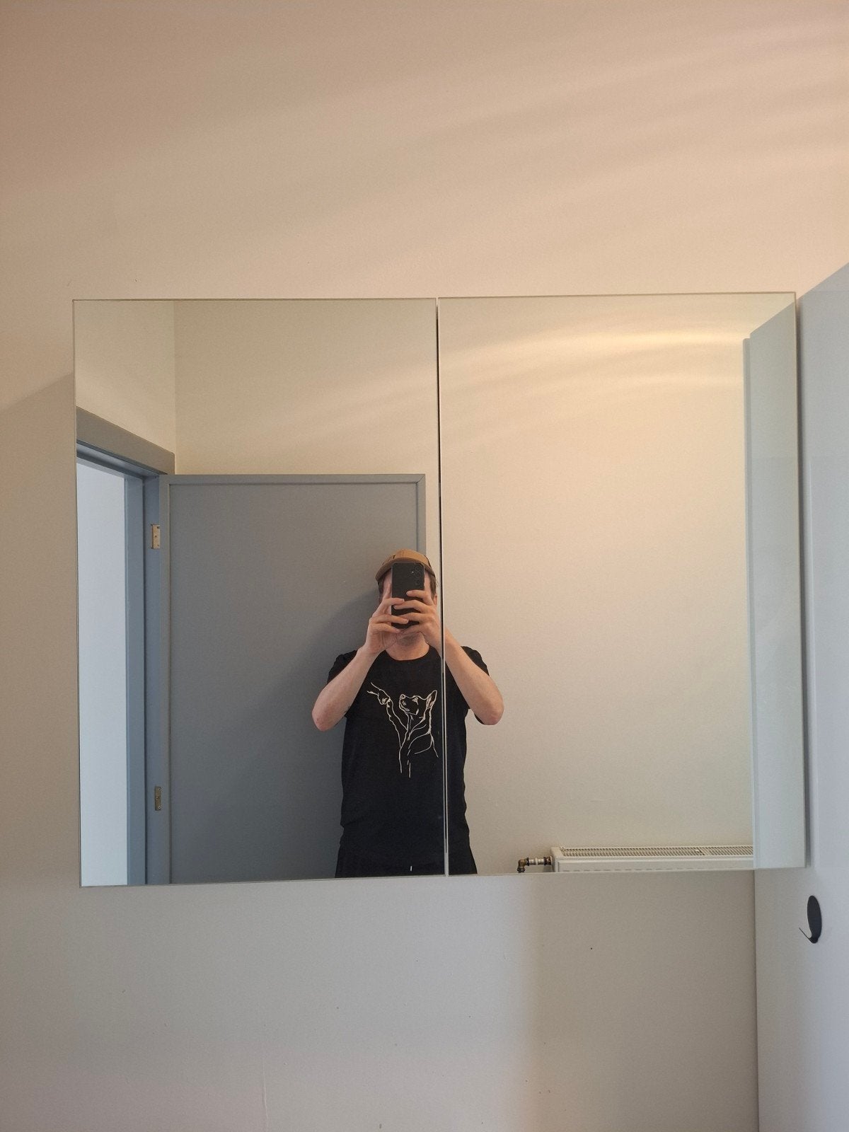 NIEUW Spiegelkast hoogglans wit, Ophalen, Spiegelkast, Nieuw, 50 tot 100 cm